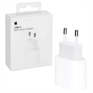   Apple hálózati töltő adapter USB-C, 20W, fehér MUVV3ZM/A