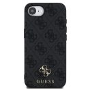 Guess PU 4G Small Metal Logo Apple iPhone 17e / iPhone 16e MagSafe hátlap tok, sötétszürke