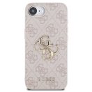 Guess PU 4G Metal Logo Apple iPhone 17e / iPhone 16e hátlap tok, rózsaszín