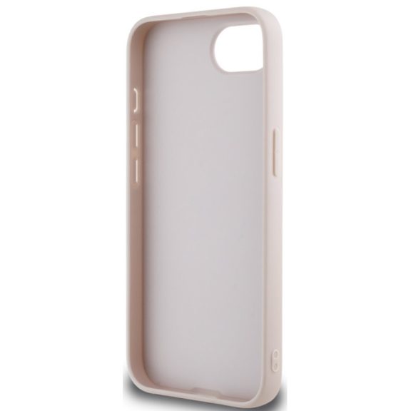 Guess PU 4G Metal Logo Apple iPhone 17e / iPhone 16e hátlap tok, rózsaszín