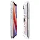 Spigen Ultra Hybrid MagFit Apple iPhone 17e / iPhone 16e tok, MagSafe, Clear White, átlátszó-fehér