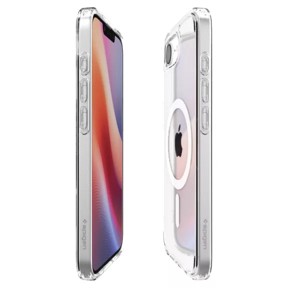 Spigen Ultra Hybrid MagFit Apple iPhone 17e / iPhone 16e tok, MagSafe, Clear White, átlátszó-fehér
