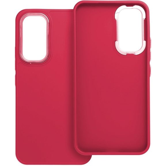 Frame Apple iPhone 17e / iPhone 16e közepesen ütésálló tok kameravédő kerettel, magenta