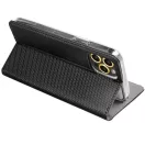 Magnet Apple iPhone 17e / iPhone 16e mágneses flip tok, fekete