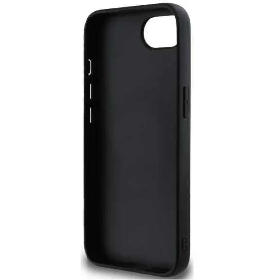 Guess PU Grained 4G Metal Logo Apple iPhone 17e / iPhone 16e hátlap tok, fekete