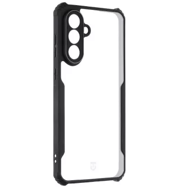   Tactical Quantum Stealth Samsung Galaxy A36 hátlap tok, átlátszó/fekete