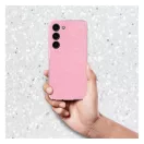 Clear 2mm Samsung Galaxy A56 csillámos szilikon tok, rózsaszín