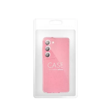   Clear 2mm Samsung Galaxy A56 csillámos szilikon tok, rózsaszín