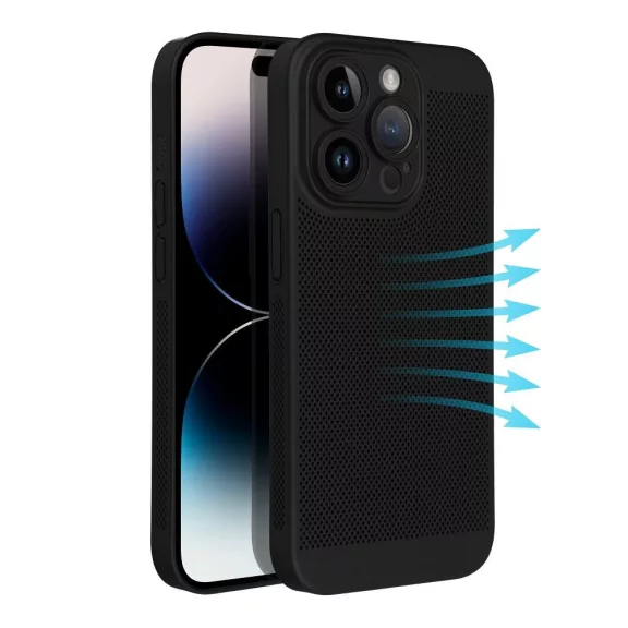 Breezy Samsung Galaxy A36, műanyag tok, fekete