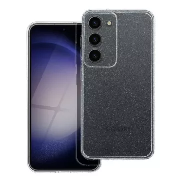   Clear 2mm Samsung Galaxy A36 csillámos szilikon tok, átlátszó