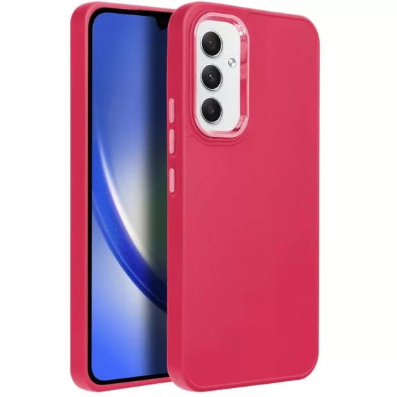 Frame Samsung Galaxy A36 közepesen ütésálló tok kameravédő kerettel, magenta