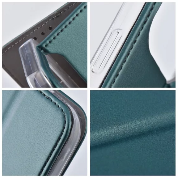 Samsung Galaxy A36 Smart Magneto flip tok, sötétzöld