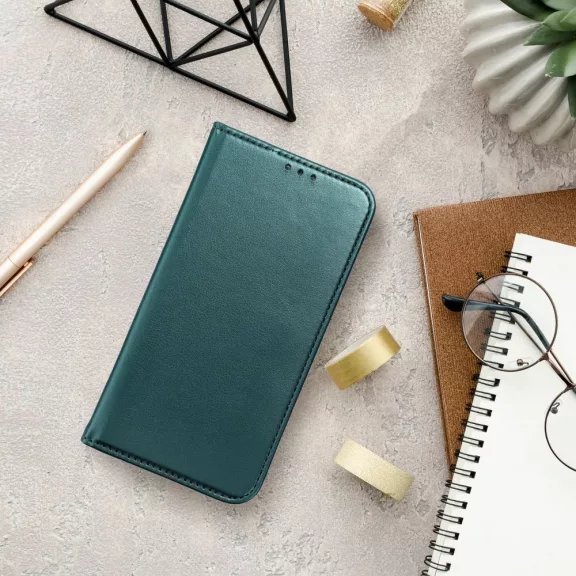 Samsung Galaxy A36 Smart Magneto flip tok, sötétzöld