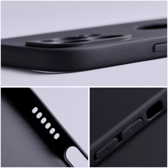 Forcell Soft szilikon hátlap tok Samsung Galaxy A36, fekete