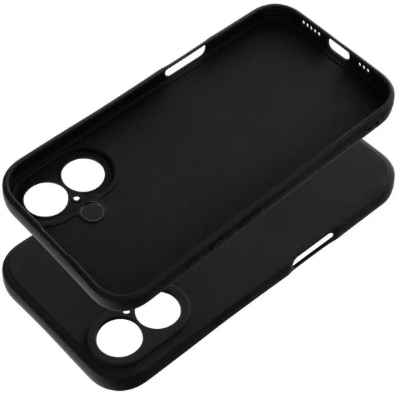 Matt szilikon Samsung Galaxy A26 tok, fekete