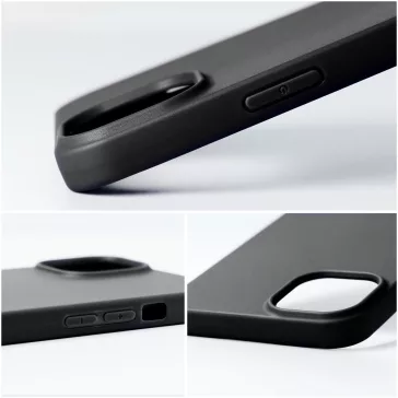Matt szilikon Samsung Galaxy A26 tok, fekete
