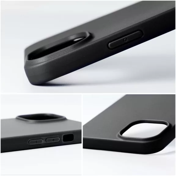 Matt szilikon Samsung Galaxy A26 tok, fekete