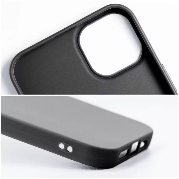 Matt szilikon Samsung Galaxy A26 tok, fekete