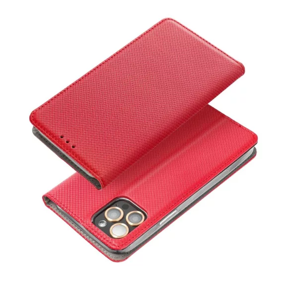 Magnet Samsung Galaxy A26 mágneses flip tok, piros