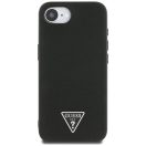 Guess Grained Triangle Apple iPhone 17e / iPhone 16e MagSafe tok, fekete