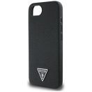 Guess Grained Triangle Apple iPhone 17e / iPhone 16e MagSafe tok, fekete