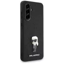 Karl Lagerfeld Fixed Glitter Ikonik Metal Pin Samsung Galaxy A36 hátlap tok, fekete