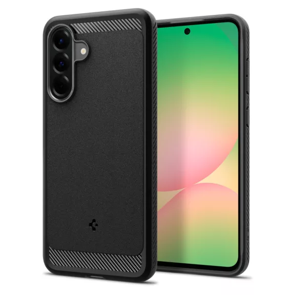 Spigen Rugged Armor Samsung Galaxy A56 tok, Matte Black, fekete