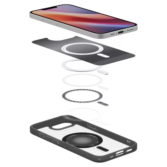 Spigen Ultra Hybrid MagFit Apple iPhone 17e / iPhone 16e tok, MagSafe, Classic, fekete