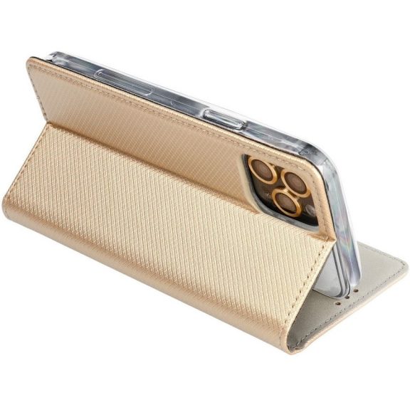 Magnet Xiaomi 15 Pro mágneses flip tok, arany