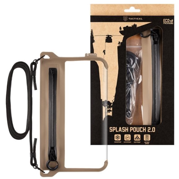 Tactical Splash Pouch 2.0 Dark Earth univerzális vízálló telefontok, barna