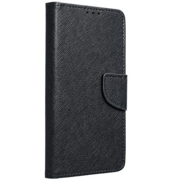Fancy Motorola G55 5G mágneses flip tok, fekete