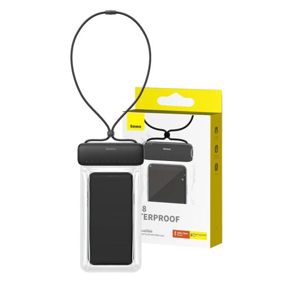 Baseus AquaGlide vízálló telefontok, fekete