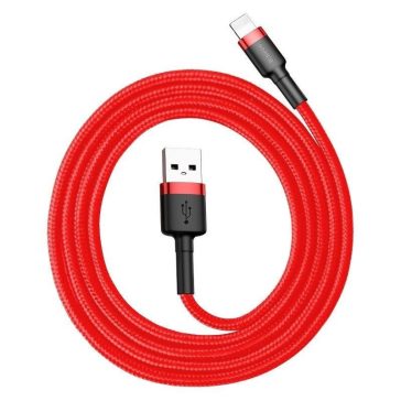Baseus Cafule 1,5A Lightning USB-kábel, 2m, piros