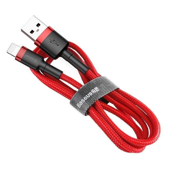 Baseus Cafule 1,5A Lightning USB-kábel, 2m, piros