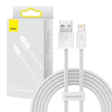Baseus Dynamic USB-Lightning kábel, 2,4A, 2m, fehér