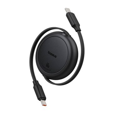   Baseus Free2Pull Mini USB-C to USB-C USB kábel, 60W, 1m, fekete