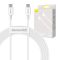 Baseus Superior Series USB-C-USB-C kábel, 100 W, 2 m, fehér