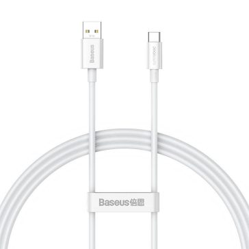   Baseus Superior Series USB-USB-C kábel, 65 W, PD, 1m, fehér