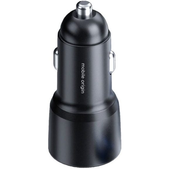 Mobile Origin autós töltő, USB, USB-C, 60 W, fekete
