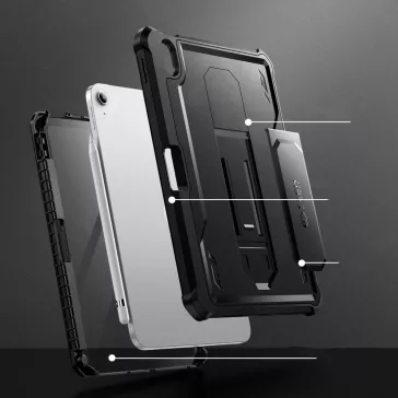   Tech-Protect Kevlar Pro  iPad 10.9 2022 / iPad 11" 2025 ütésálló tok, fekete