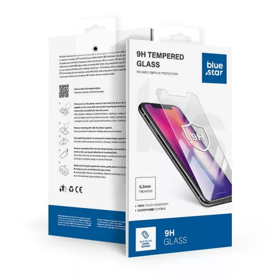 Blue Star Samsung Galaxy S25 Edge teljes kijelzős kijelzővédő üvegfólia, fekete