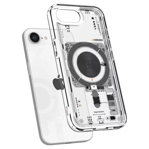Spigen Ultra Hybrid MagFit Apple iPhone 17e / iPhone 16e tok, Neo One MagSafe, átlátszó