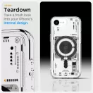 Spigen Ultra Hybrid MagFit Apple iPhone 17e / iPhone 16e tok, Neo One MagSafe, átlátszó