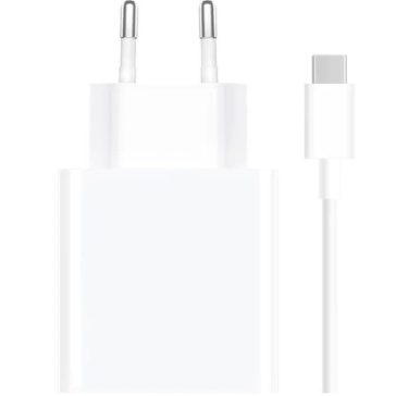   Xiaomi MDY-16-EF USB-A hálózati töltő adapter + USB-C töltő- és adatkábel, 33W,  3A, fehér