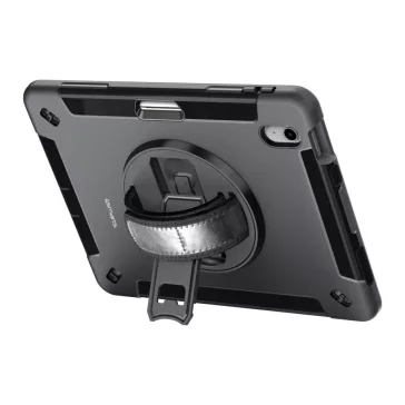   4smarts Rugged Apple iPad 10.9 2022 / iPad 11 2025 közepesen ütésálló tok kitámasztóval, fekete