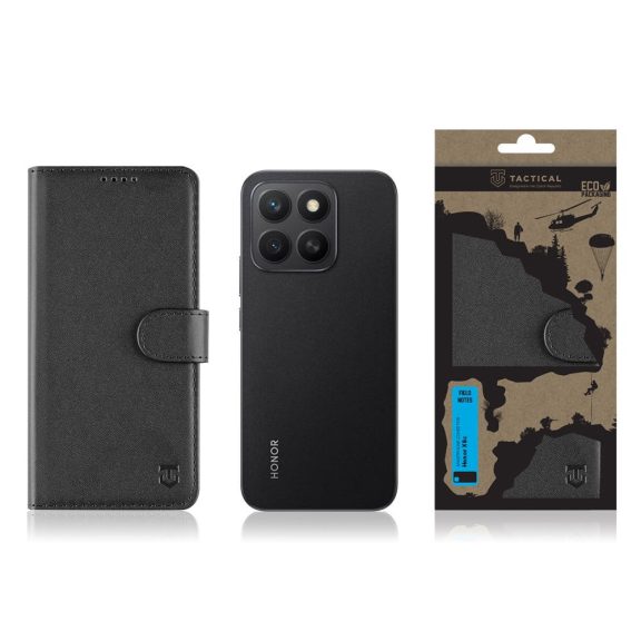 Tactical Field Notes Xiaomi Redmi Note 14S flip tok, fekete