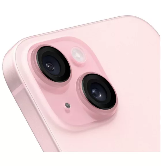 Obal:Me Apple iPhone 15/ 15 Plus tempered glass kamera védő üvegfólia, rózsaszín