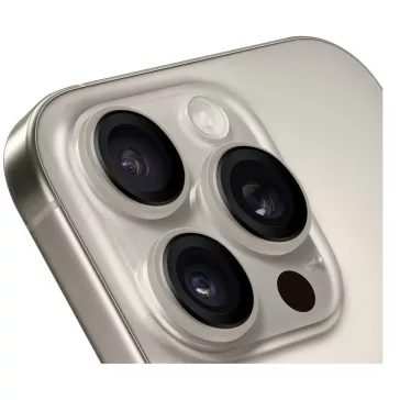   Obal:Me Apple iPhone 15 Pro/15 Pro Max tempered glass kamera védő üvegfólia, natural titanium