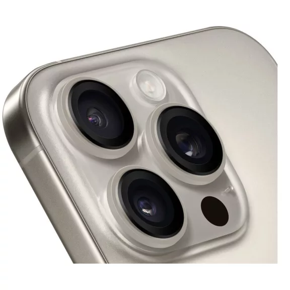 Obal:Me Apple iPhone 15 Pro/15 Pro Max tempered glass kamera védő üvegfólia, natural titanium