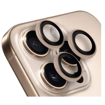   Obal:Me Apple iPhone 16 Pro/16 Pro Max tempered glass kamera védő üvegfólia, desert titanium